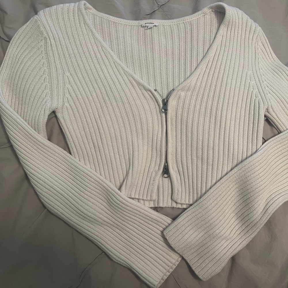 White Garage Sweater